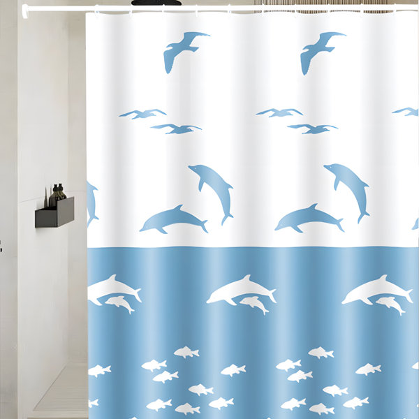 Rideau De Douche Abstrait 180 X 180 Cm, Motif Floral Bohème, Anti